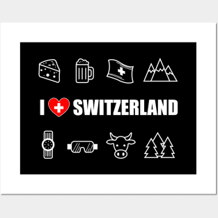 I Love Switzerland Posters and Art